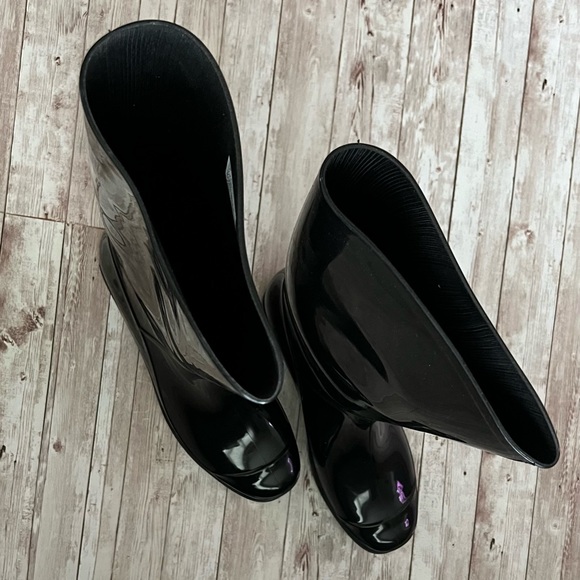 Arizona Black Rain Boots Size 10 - Picture 6 of 14